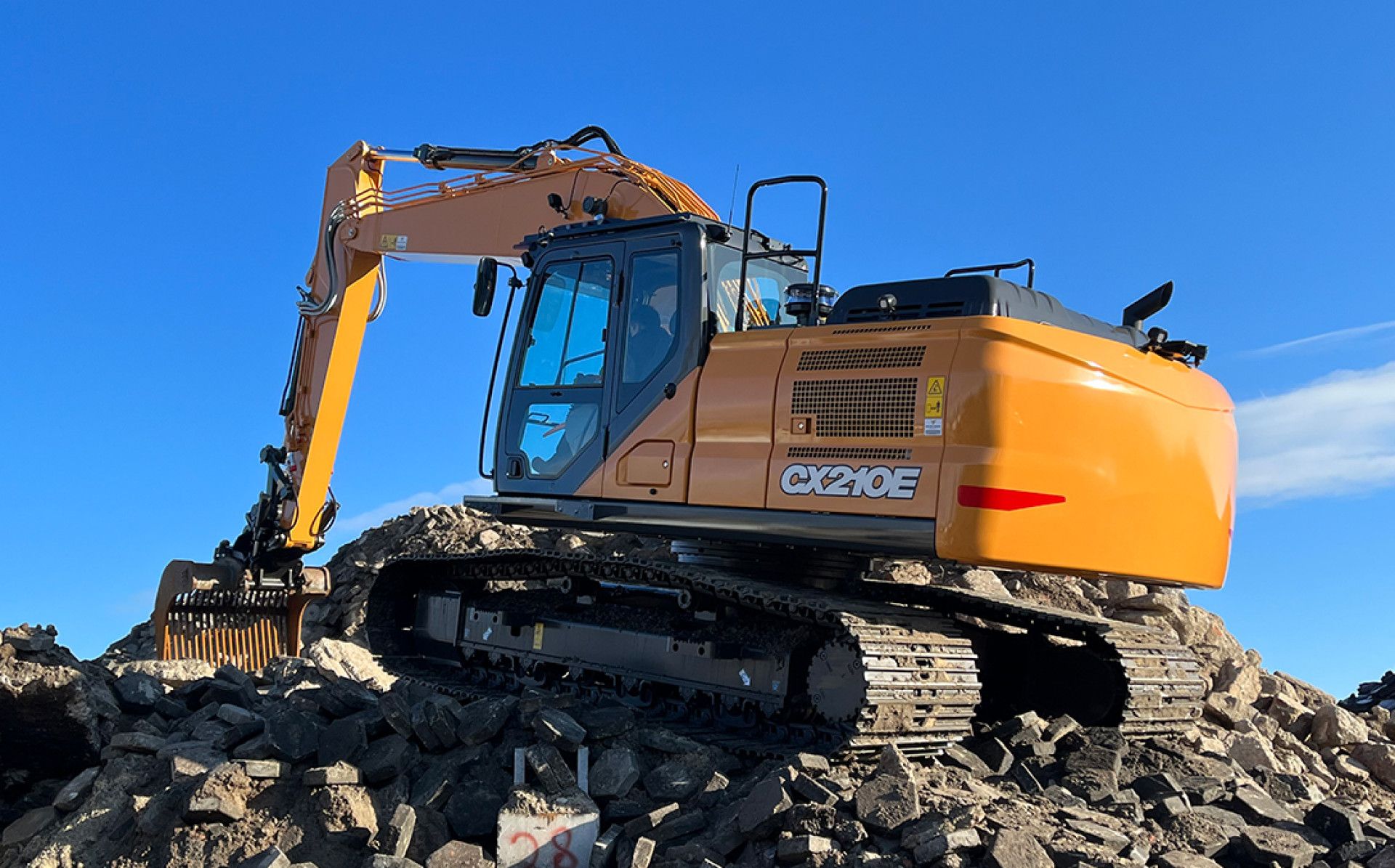 Case CX210E rupsgraafmachine voor Ben van Doren Grondwerk