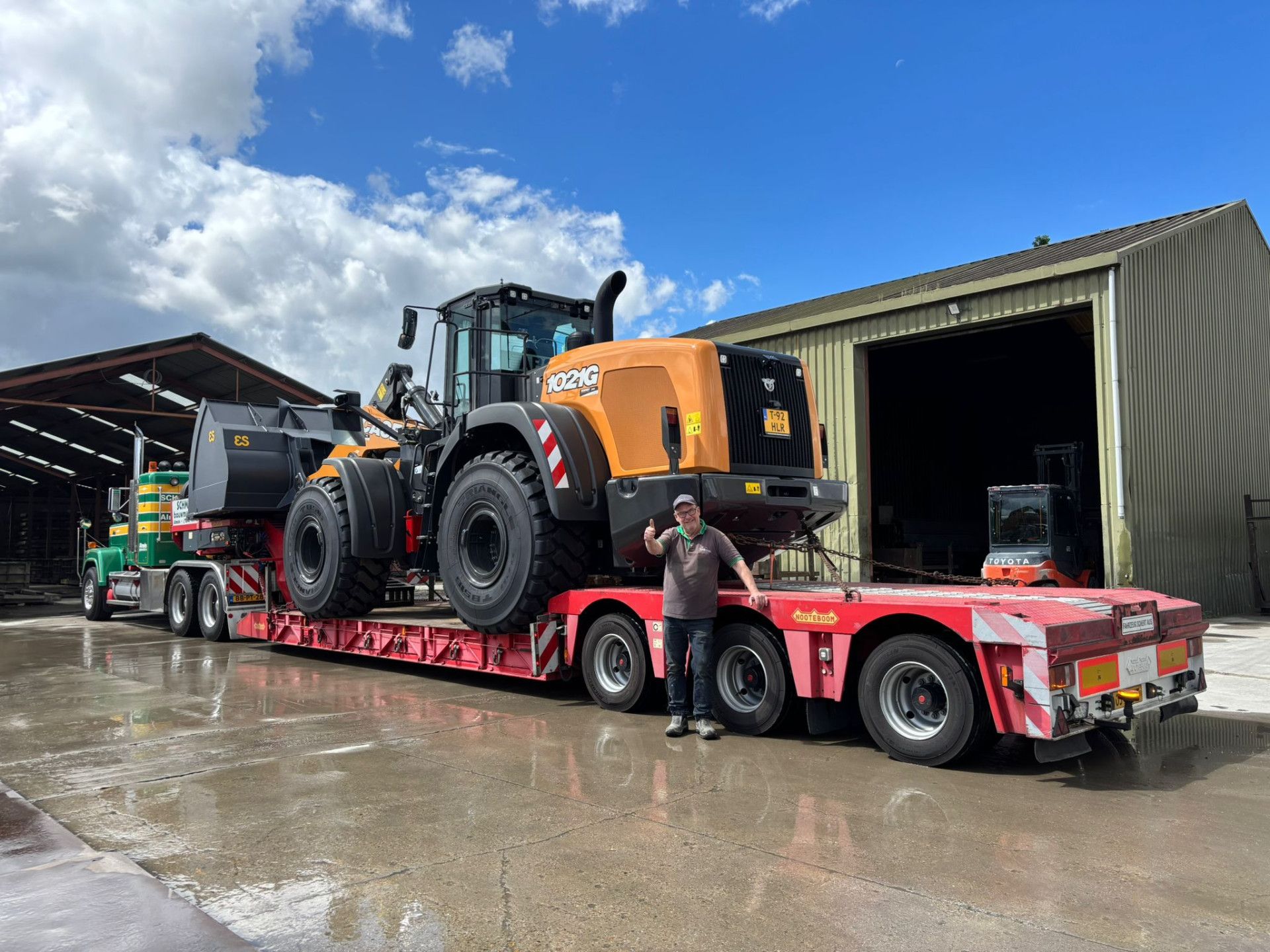 Tweede Case 1021G wiellader voor ABC Mortel - 2