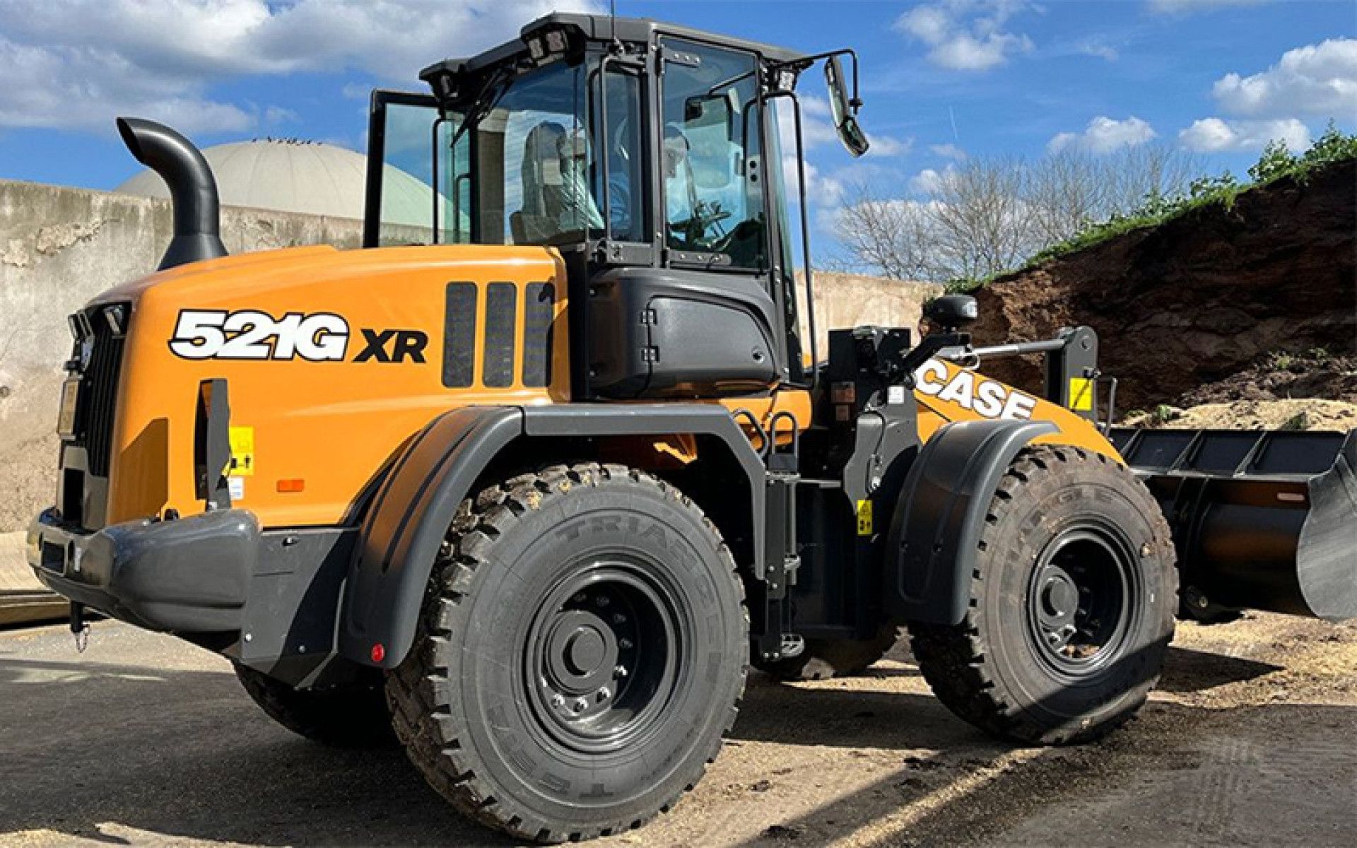 Case 521G-XR wiellader voor Ashorst