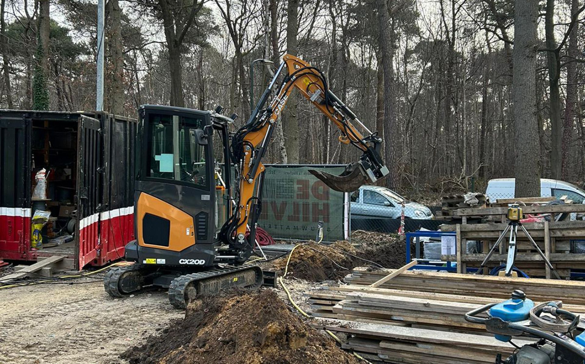 Case CX20D voor Peter Dekkers Grondwerken