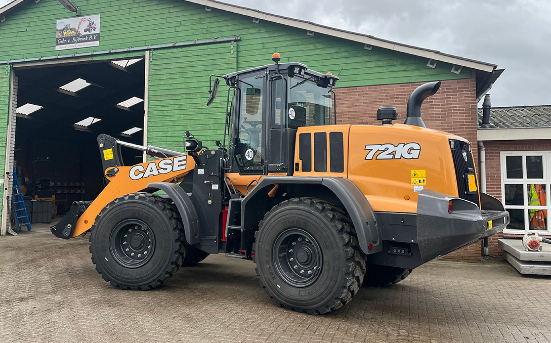 Case 721G wiellader voor Gebr. van Rijbroek BV