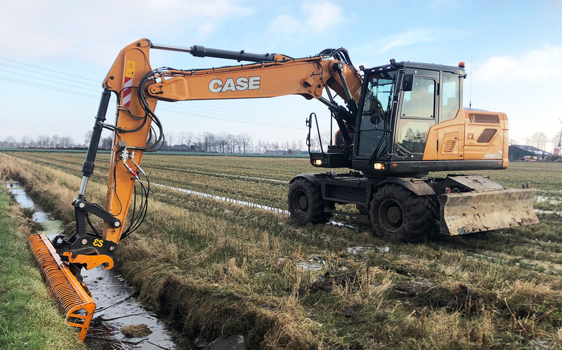Case WX160E voor Van Lankvelt Zijtaart