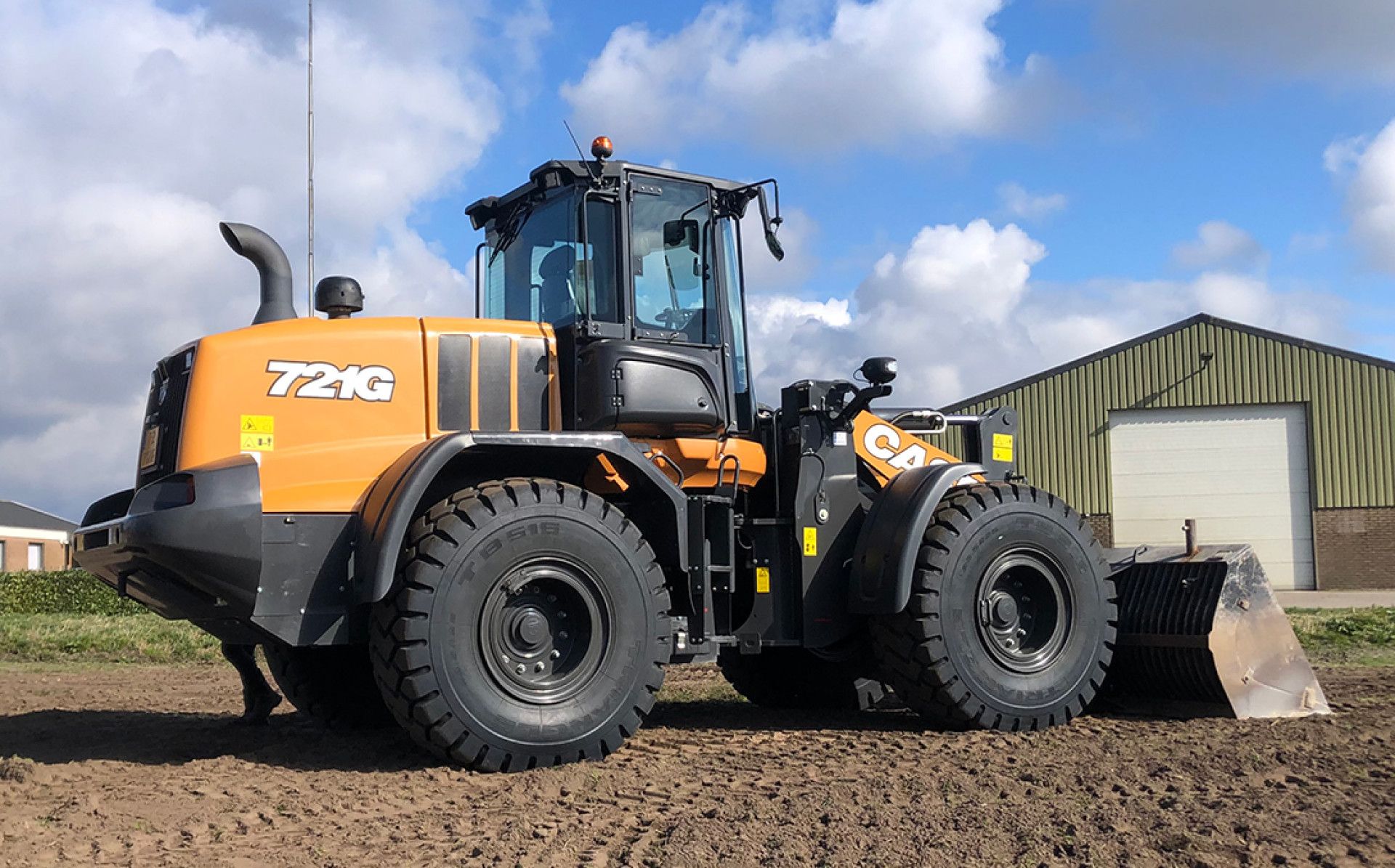 Case 721G voor Loonbedrijf Hubers uit Overloon