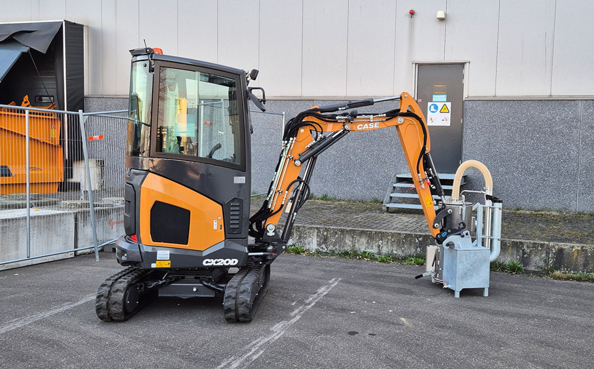 Case CX20D minigraver voor Rüger Oss