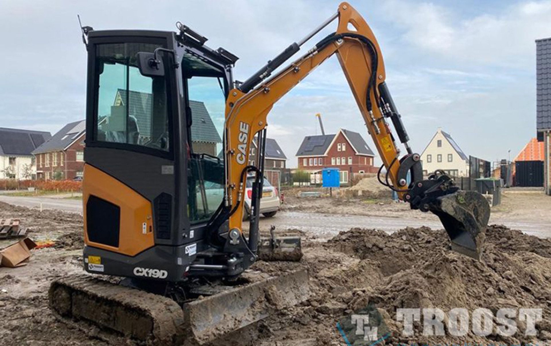Case CX19D voor Kees van der Does Loonbedrijf