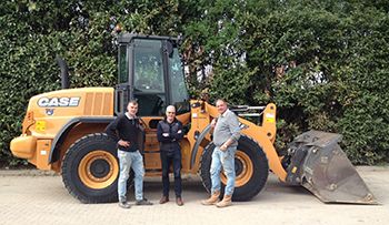 Case 521F wiellader voor Grondverzet J. van Eldijk