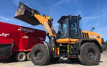 Case 521G-XR wiellader voor Melkveebedrijf Toonders