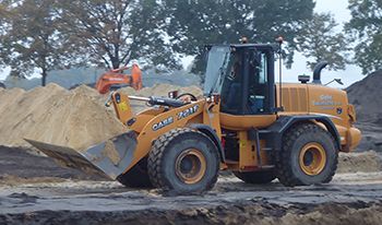 Case 721F shovel voor Gebroeders Swinkels