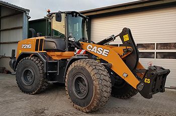 Complete Case 721G wiellader voor Loonbedrijf Moonen
