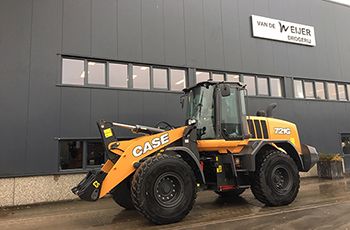 Case 721G wiellader voor Van de Weijer Drogerij