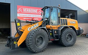 Case 721G wiellader voor Loonbedrijf Verberne