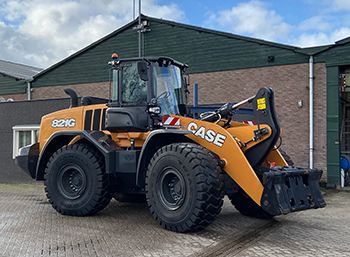 Case 821G wiellader voor Loonbedrijf van Raak