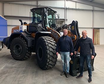 Case 821G wiellader voor Leemans Groep Vriezenveen
