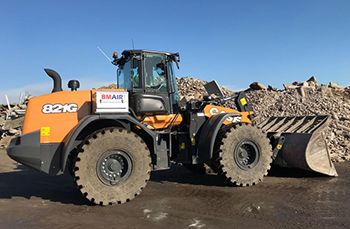 Nieuwe Case wiellader 821G voor Renewi Van den Enden