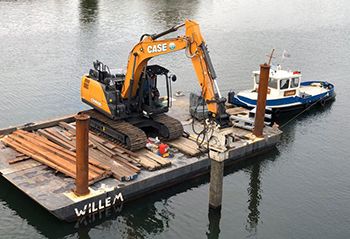 Nieuwe Case CX160D voor Aannemingsbedrijf De Jonge Waterbouw