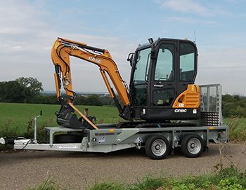 Case CX18C minigraver naar Necess Infra uit Geleen