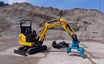 Speciale Case CX19C minigraver voor Van Mensvoort Veghel
