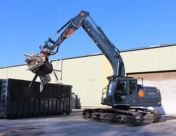 Case CX210D rupsgraafmachine voor Hofmans BV