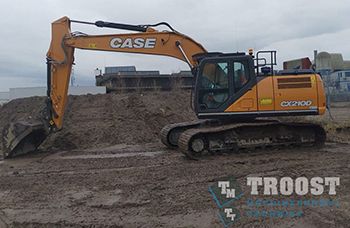 Case CX210D rupskraan voor Zeinstra