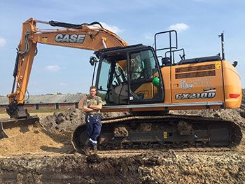 Case CX210D voor Grondverzet Vilsteren