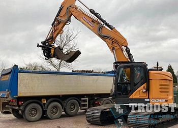 Nieuwe Case CX245D-SR rupskraan voor Schotgroep