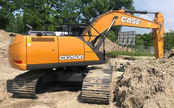 Tweede Case CX250D voor Th. van de Loo uit Best