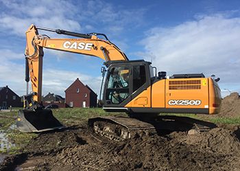 Case CX250D rupskraan voor Th. van de Loo BV uit Best