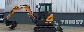 Case CX26C minigraver voor R. Moenne Graafmachinist & Grondwerker