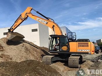 Nieuwe Case CX300D voor Durieux Kraan Driving