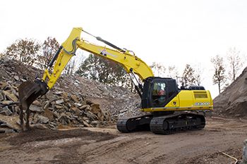 Case CX300D rupsgraafmachine voor Van Mensvoort BV Veghel