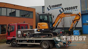 Case CX37C minigraafmachine voor Van Merode Kraanverhuur & Graafwerken