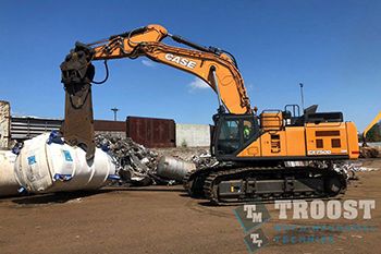 Case CX750D voor Van Leeuwen Recycling