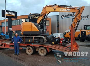 Case CX85D midigraver voor Van der Lee & De Vlaming