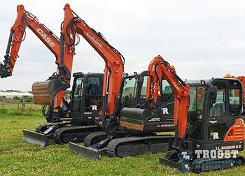 Drie nieuwe Case graafmachines voor J. L. Rijsdijk BV