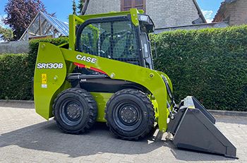 Case SR130B schranklader voor Zand en Grindhandel Van Gent