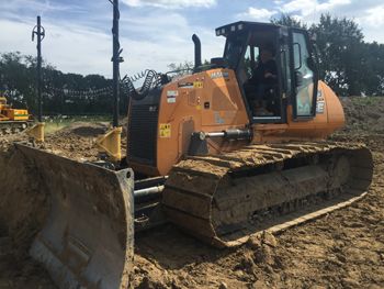 Eerste Case 1650M-LGP bulldozer in Nederland geleverd aan Grondverzet Vilsteren