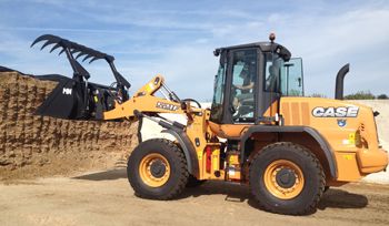 Case 521F wiellader voor Oomen Dairy