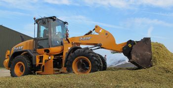 Case 721F shovel voor Loonbedrijf Hesselmans