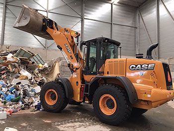 Case 721F-XR wiellader voor Swartjes Transport BV