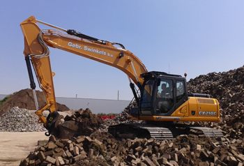 Nieuwe Case CX210C rupskraan voor Gebr. Swinkels BV uit Helmond