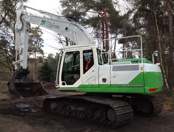 Case CX210C naar Van Stipdonk Landschapsinrichting