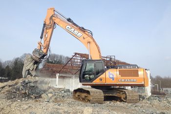 Case CX350D voor Bloem Sloopwerken en Recycling